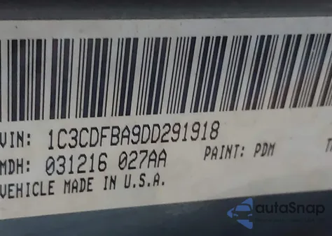 2013 Dodge Dart Sxt from USA, damaged, VIN 1C3CDFBA9DD291918